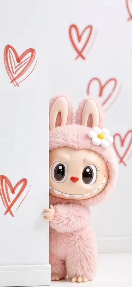 Peek-a-boo Labubu Love
