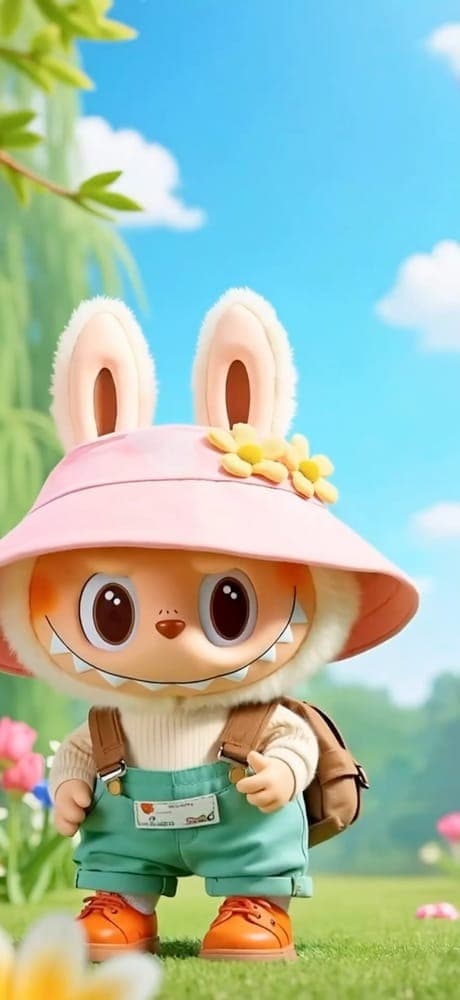 Sunny Day Labubu Wallpaper